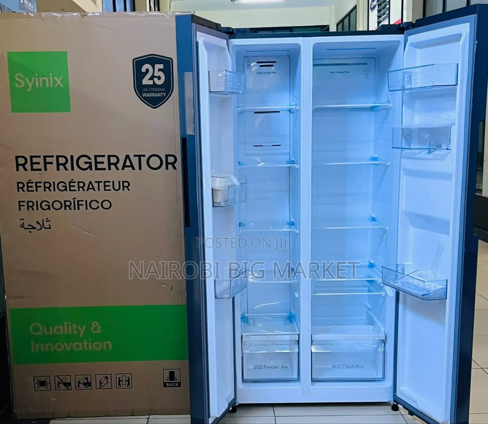 Syinix 460 Litres Side by Side Refridgerator