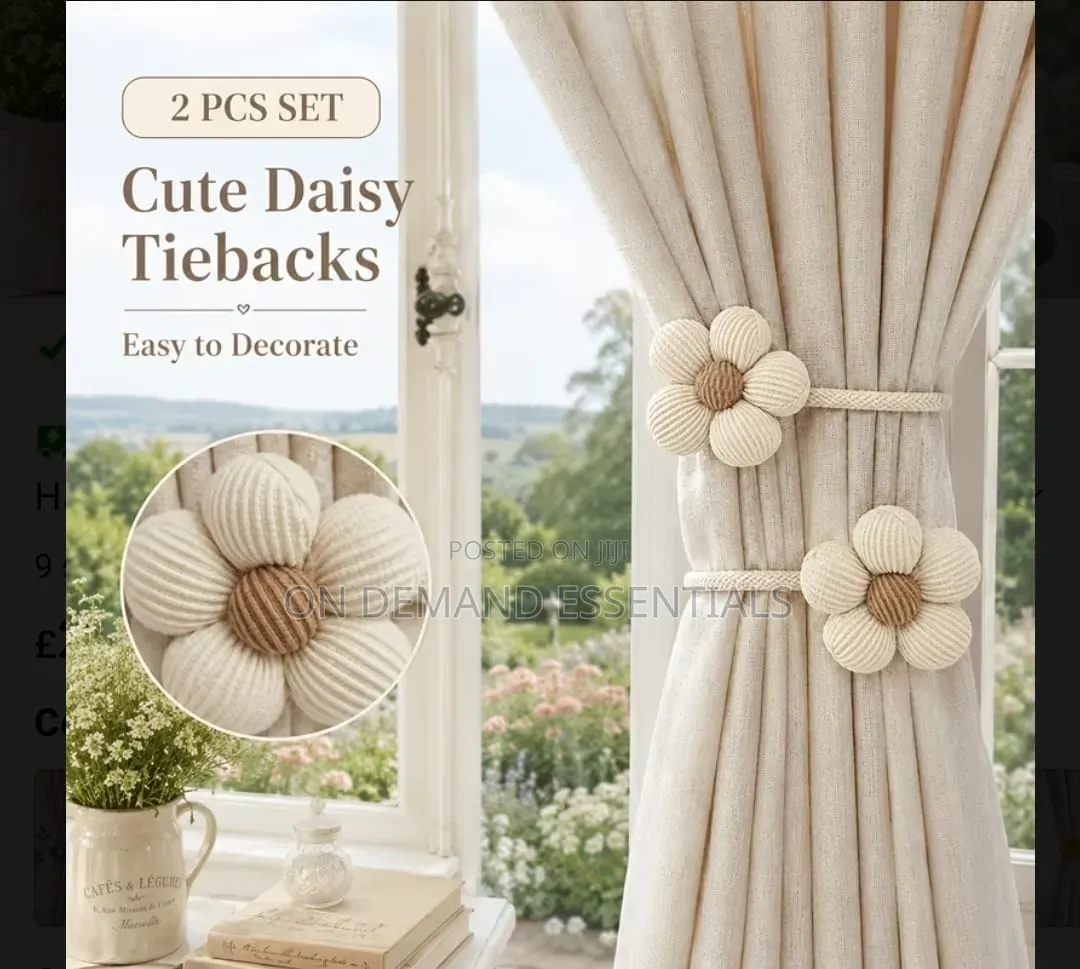 Bohemian Flower Curtain Tiebacks