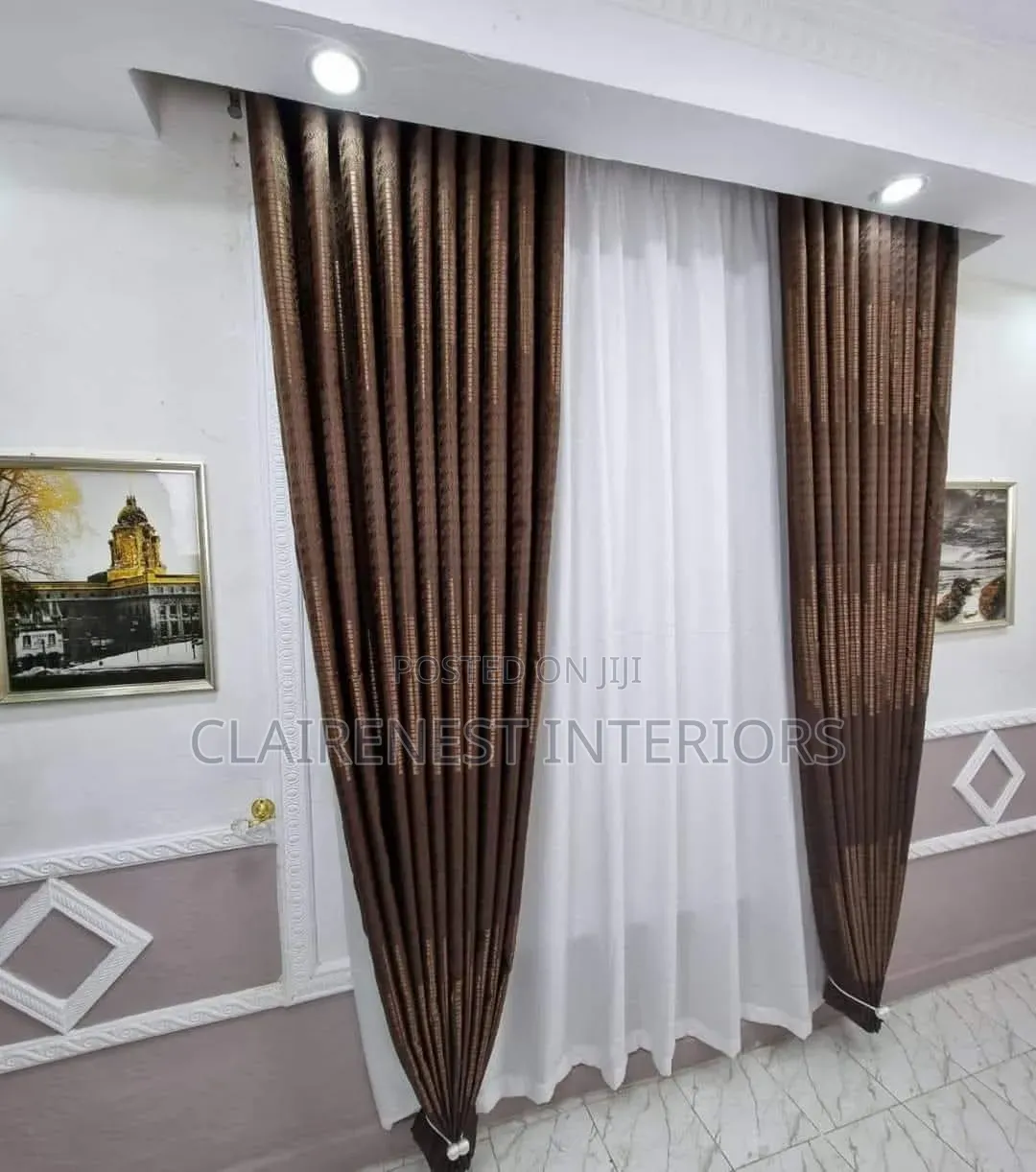 Let Your Interior Feel Complete With Brown and Yellow Window Curtains