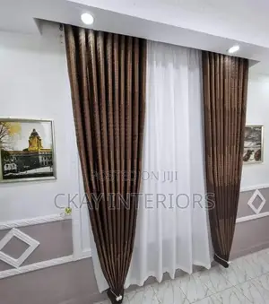 Let Your Interior Feel Complete With Brown and Yellow Window Curtains