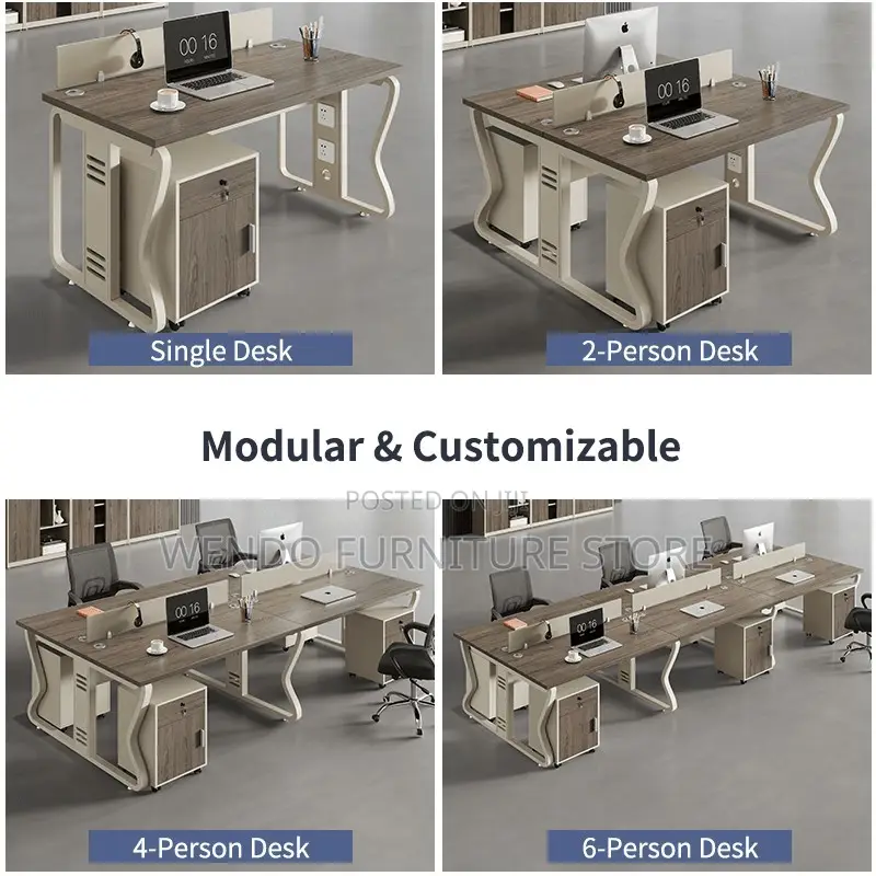 Office Workstation Two Users Modern Office Workstation Desk