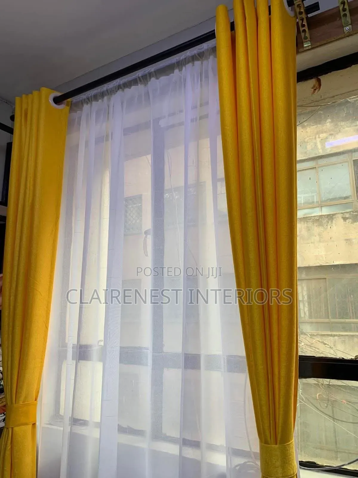 Let Your Curtains Add Character With Blue and Yellow Curtains
