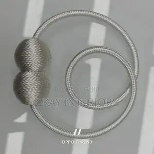 Beautiful Curtain Styling Starts Here With Dark and Light Grey Tieback