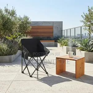Home Chairs; Foldable Black Outdoor Camping Chairs