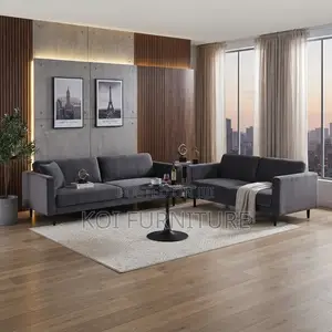 Coffee Table; Round Black Marble Home Office Table