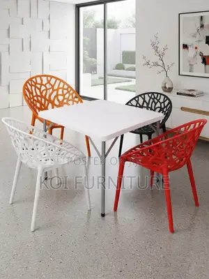 Dining Chairs; Plastic Stackable Home Dining Seat