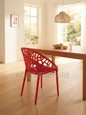 Dining Chairs; Plastic Stackable Home Dining Seat