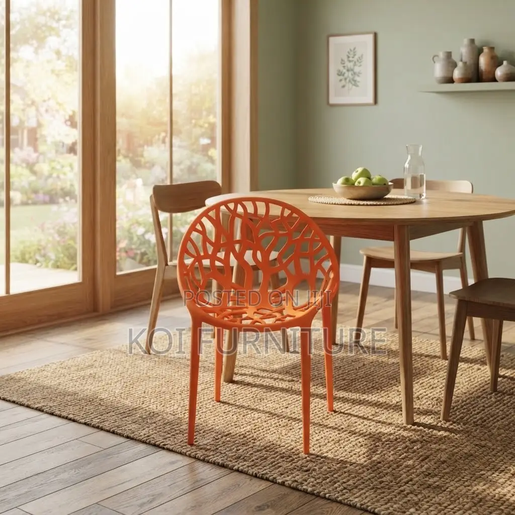 Dining Chairs; Plastic Stackable Home Dining Seat