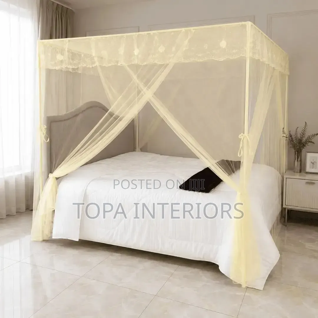 Classic 4 Stand Mosquito Net Set Bed Mesh Curtains