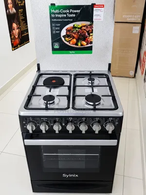 Syinix (Q60GC3)new Model 60by60
Standing Cooker 3+1
