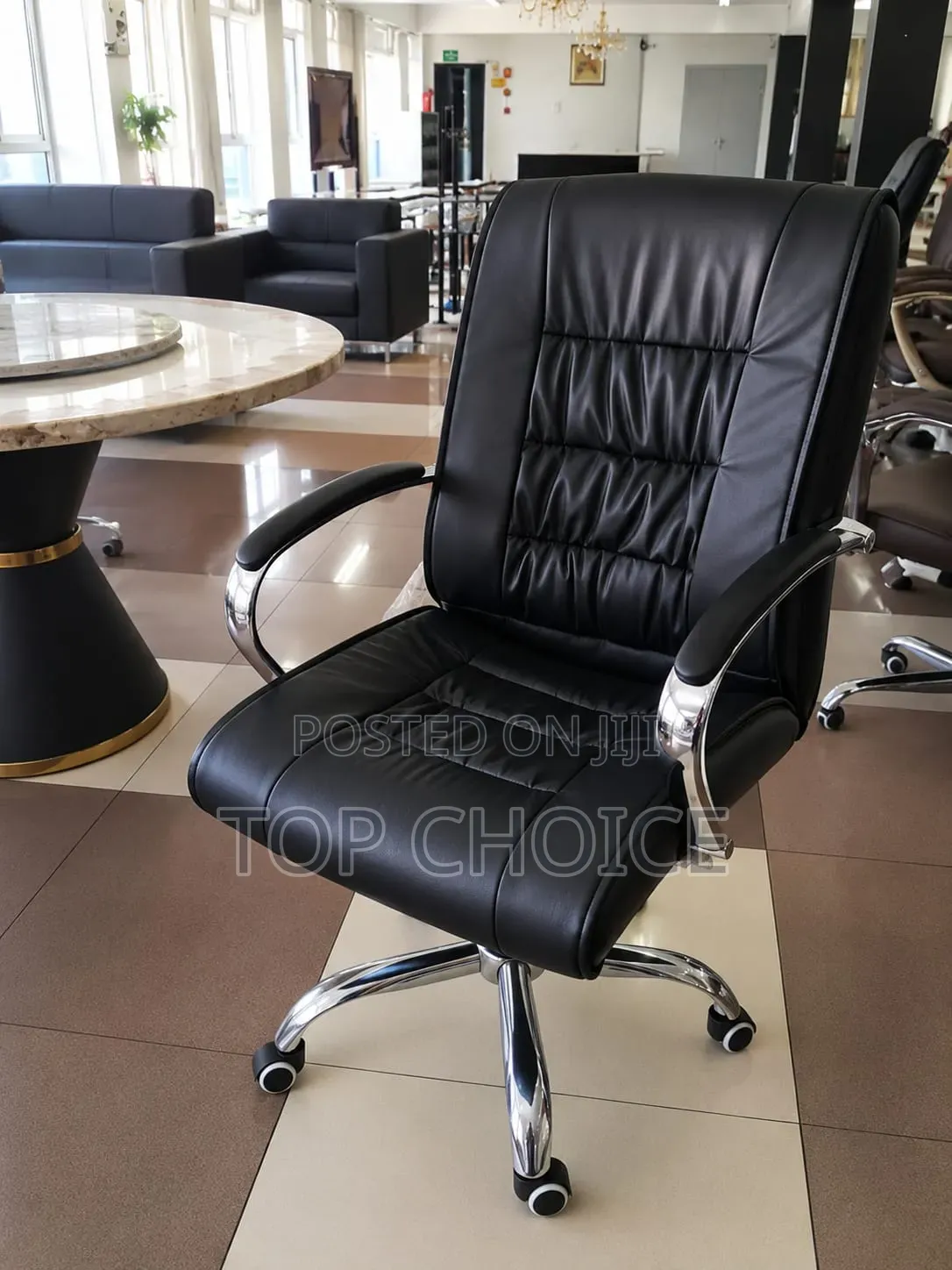 Ergonomic Leather Office Chair