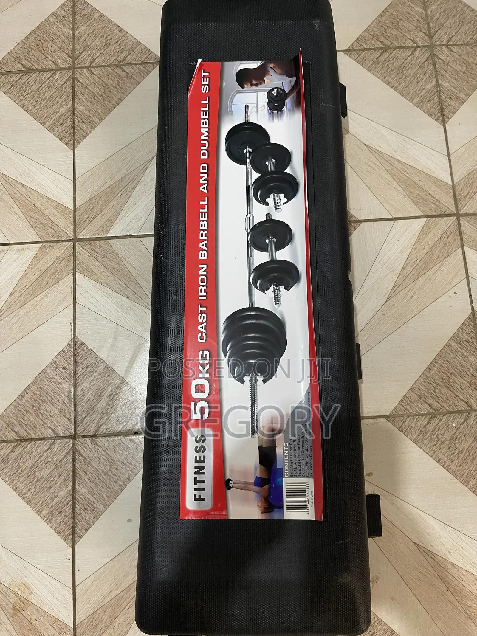 50kg Dumbell and Barbell