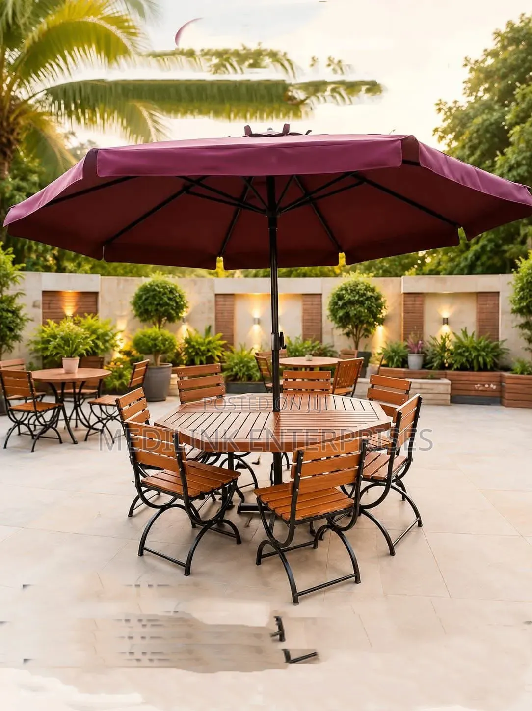 6-Seater Garden Chairs+tables+canopy+ as a Set