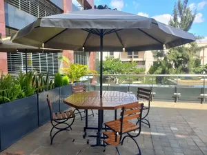 Octagon 4_seater Wooden Metallic Garden Outdoor Set