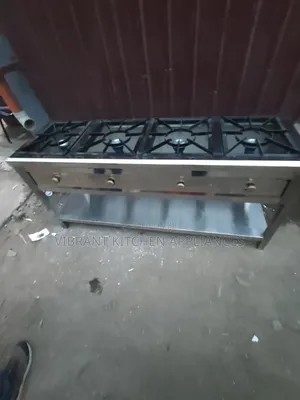 4-Partitioned Commercial Gas Stove