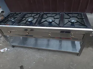 4-Partitioned Commercial Gas Stove