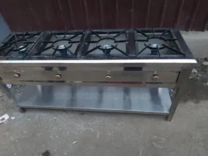 4-Partitioned Commercial Gas Stove