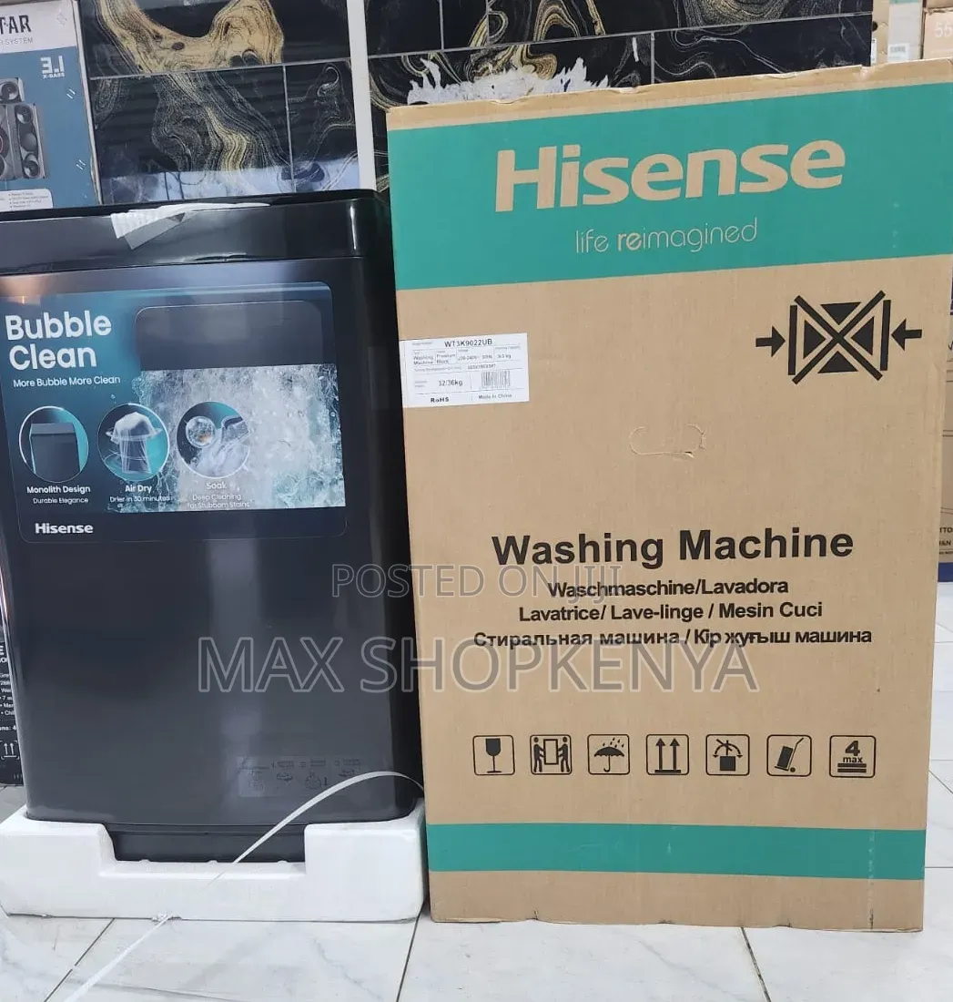Hisense 9KG Top Load Fully Automatic Washing Machine