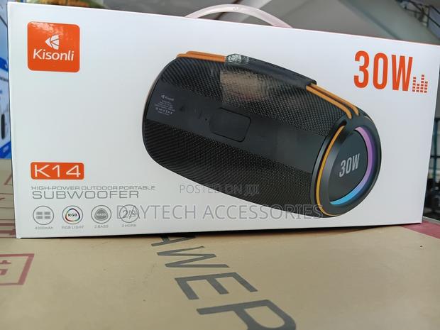 Kisonli Bluetooth Portable Type-C 30W Stereo Sound Speaker.