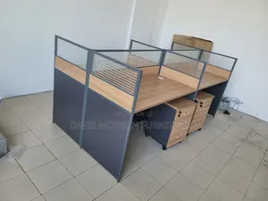 4-Seater Office Workstation Cluster