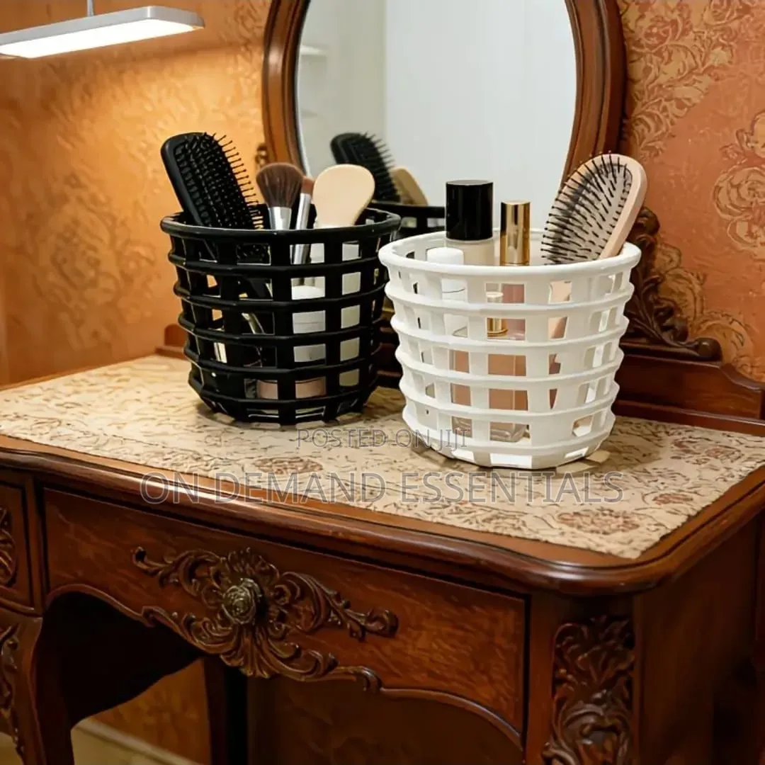 Woven Pattern Desktop Storage Box