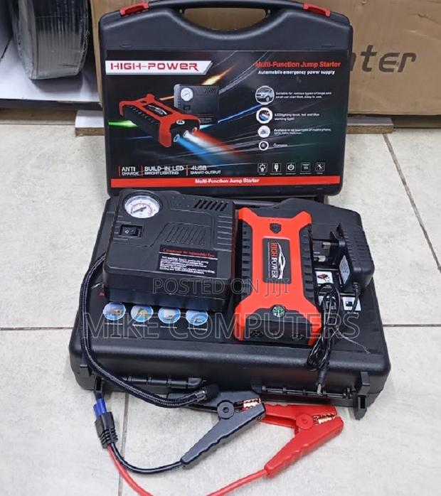 Air Compressor Pump 12V 99800mAh Car Jump Starter Battery