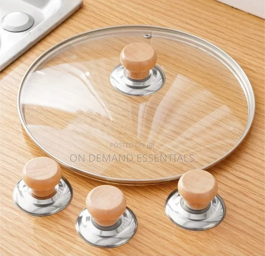 2 PCS Wooden Pot Knobs