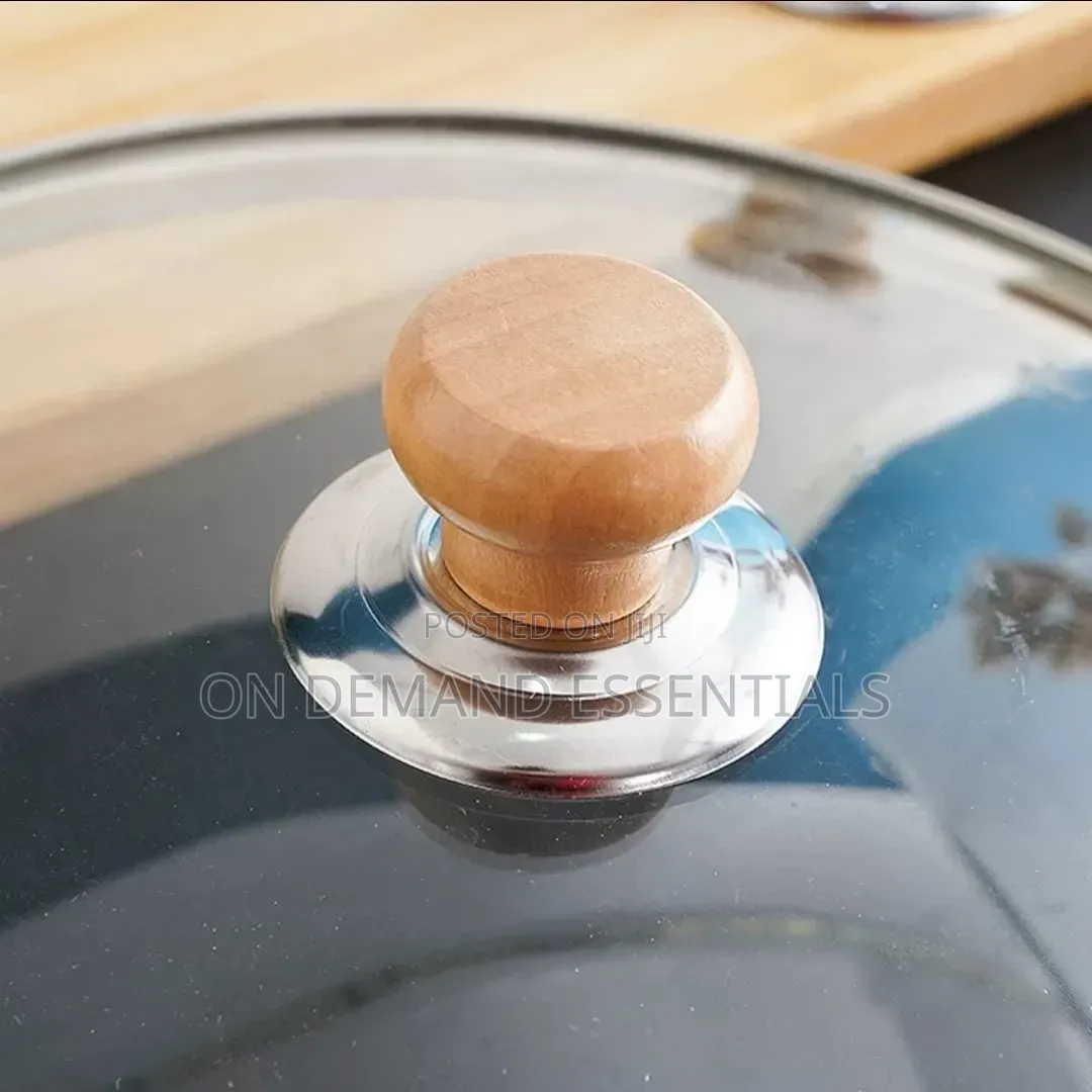 2 PCS Wooden Pot Knobs