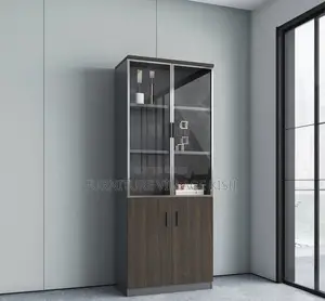 Office Cabinet: 2-Door Mahogany File Cabinet