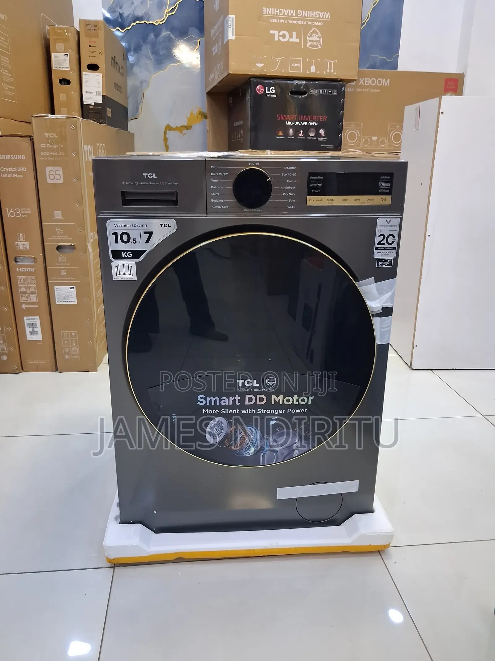 TCL 10.5Kg/ 7kg Wash / Dryer Smart DD Motor