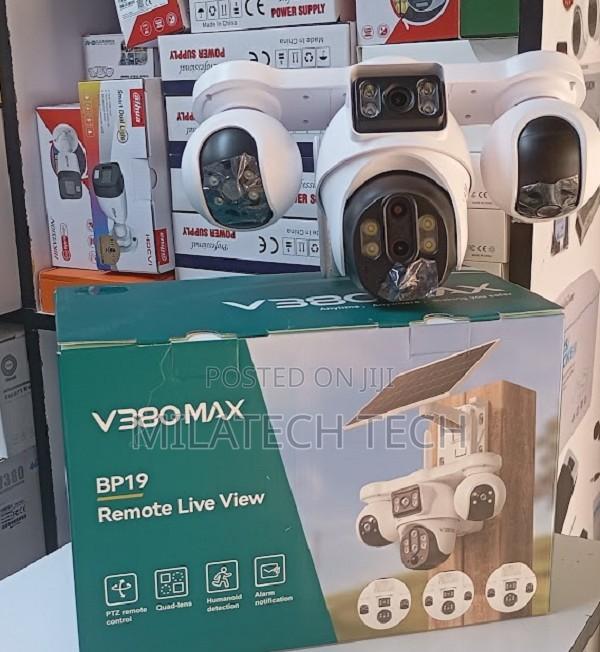 4G Solar Security Camera 4 Lens HD Night Vision