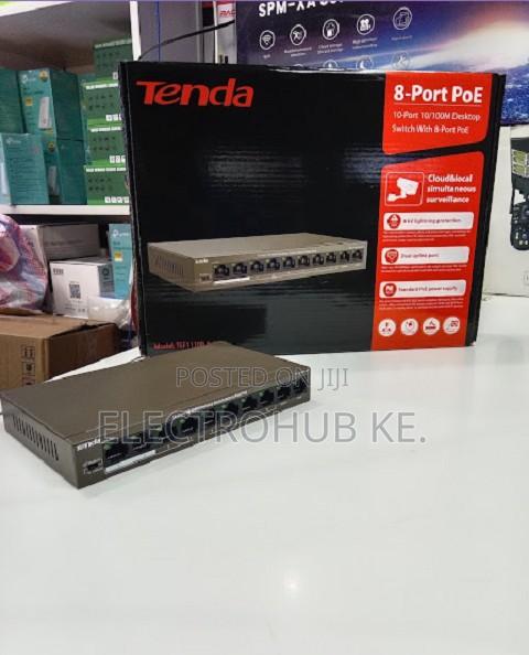 Tenda 8 Port PoE Network Switch for NVR and CCTV
