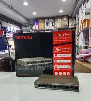 Tenda 8-Port Ethernet PoE Switch for IP Surveillance