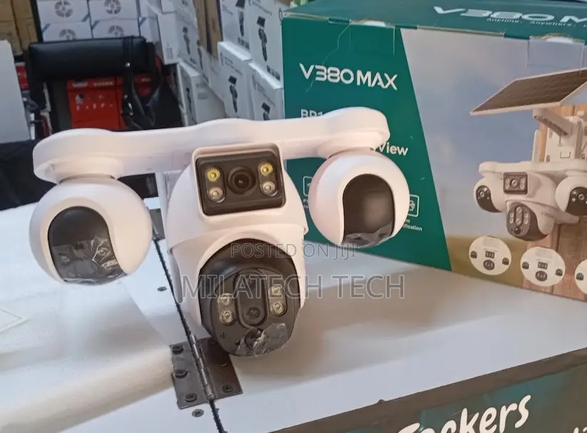 4G Solar Camera 4 Lens With Built-in Battery