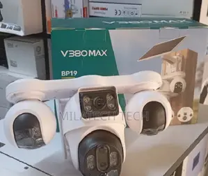 4G 4-Lens Solar Surveillance Camera With Night Vision