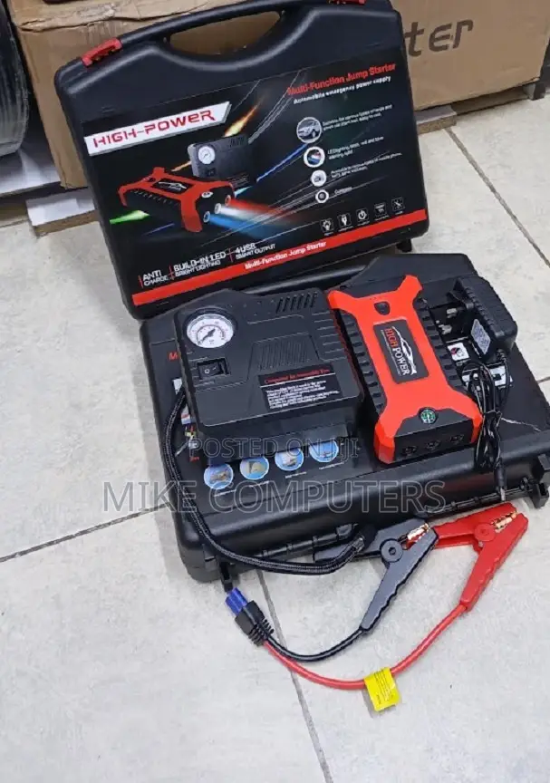 Fast Starting 12V 99800mAh Emergency Car Jump Starter Air
