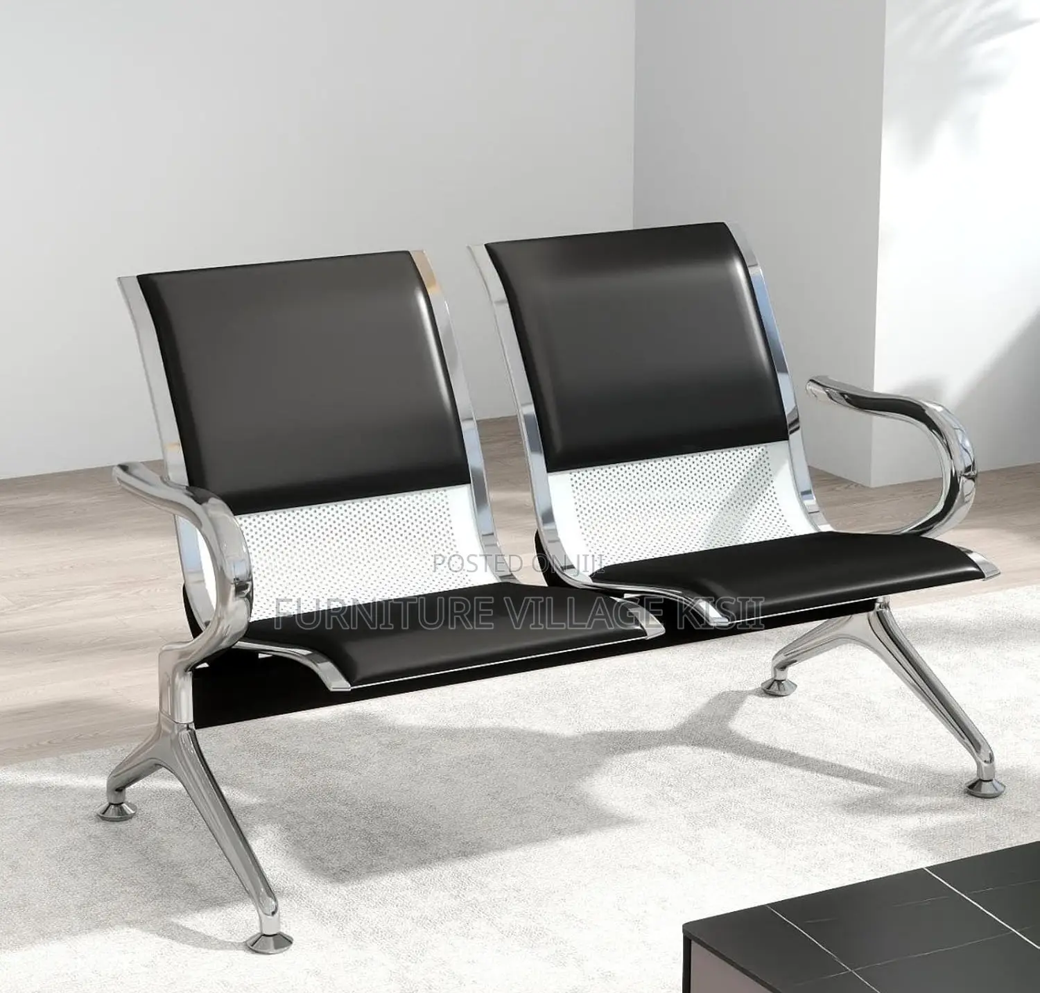 Office Chair: 2 Seater Reception Bench