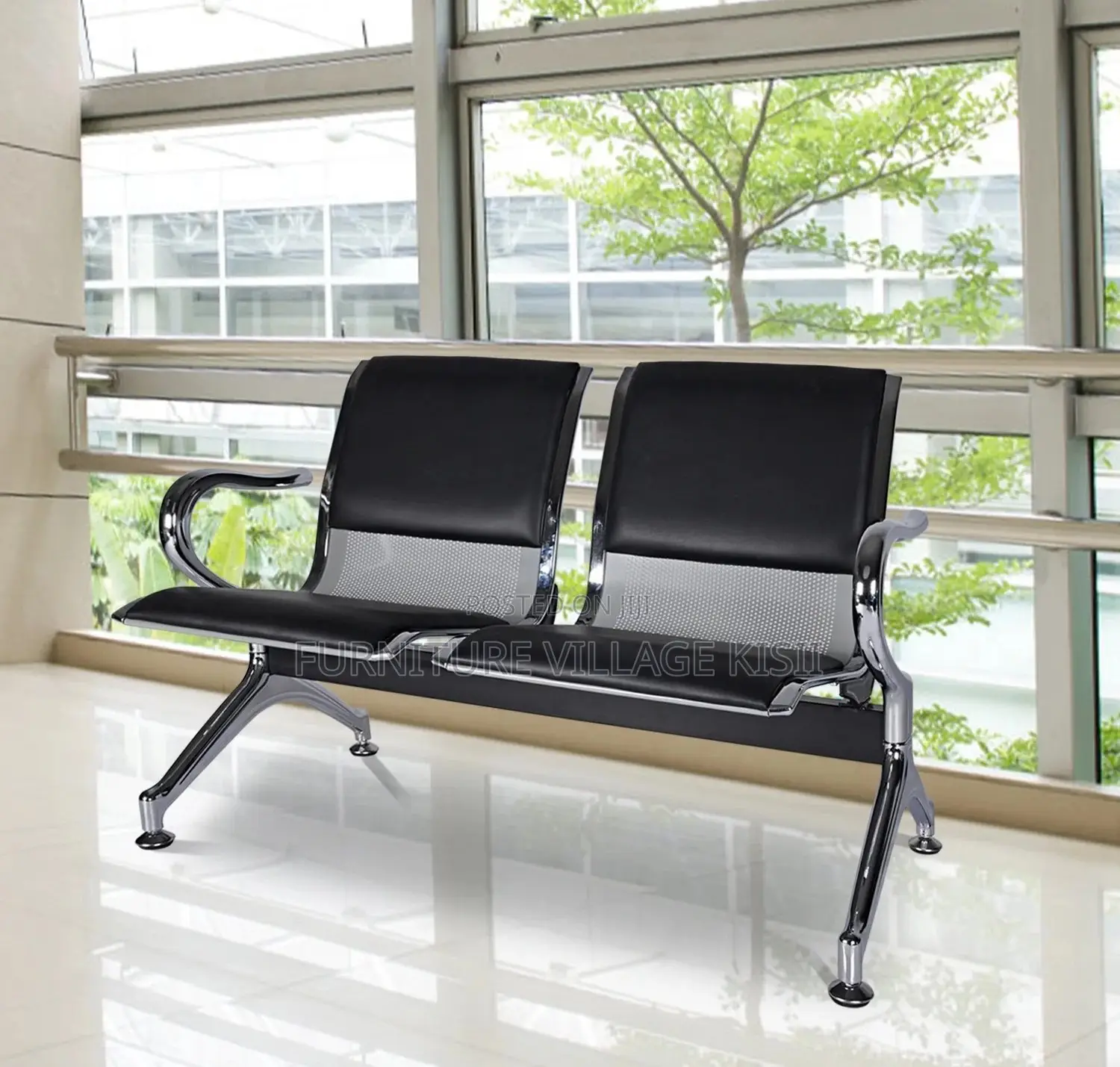 Office Chair: 2 Seater Reception Bench