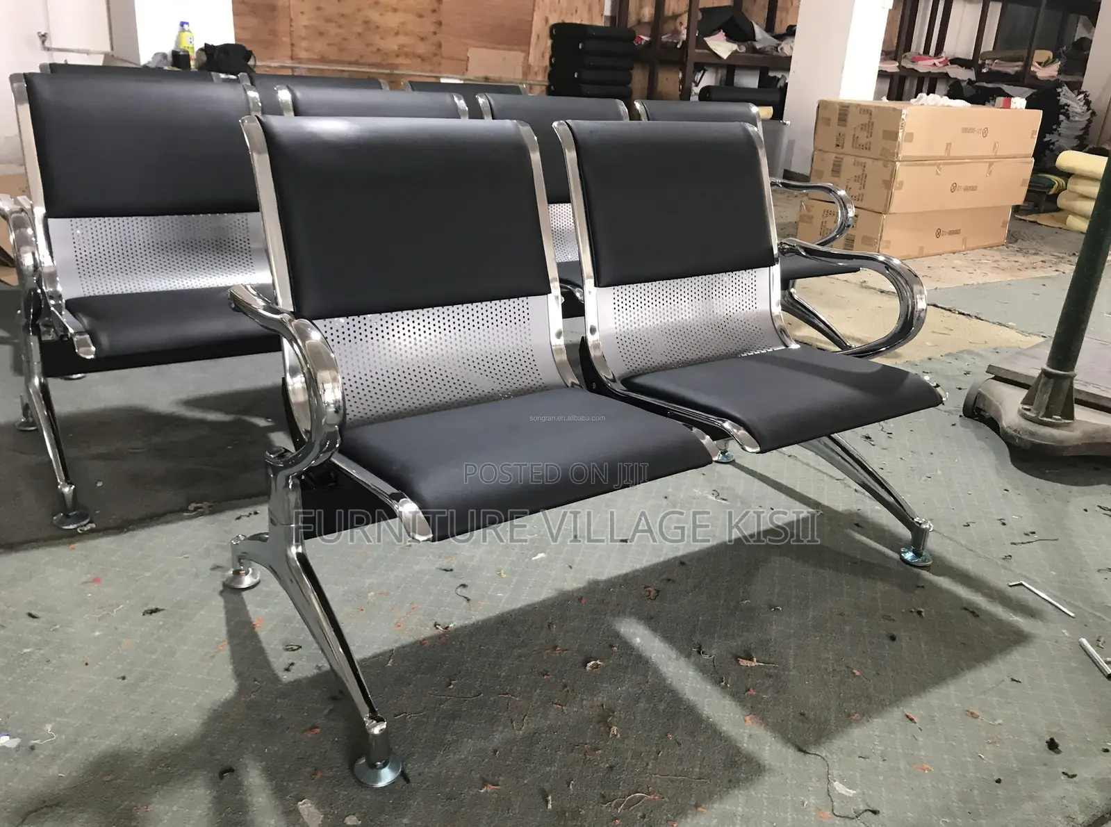 Office Chair: 2 Seater Reception Bench