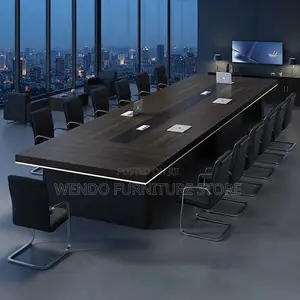 Boardroom Table; 300CM Brown-Top Boardroom Table