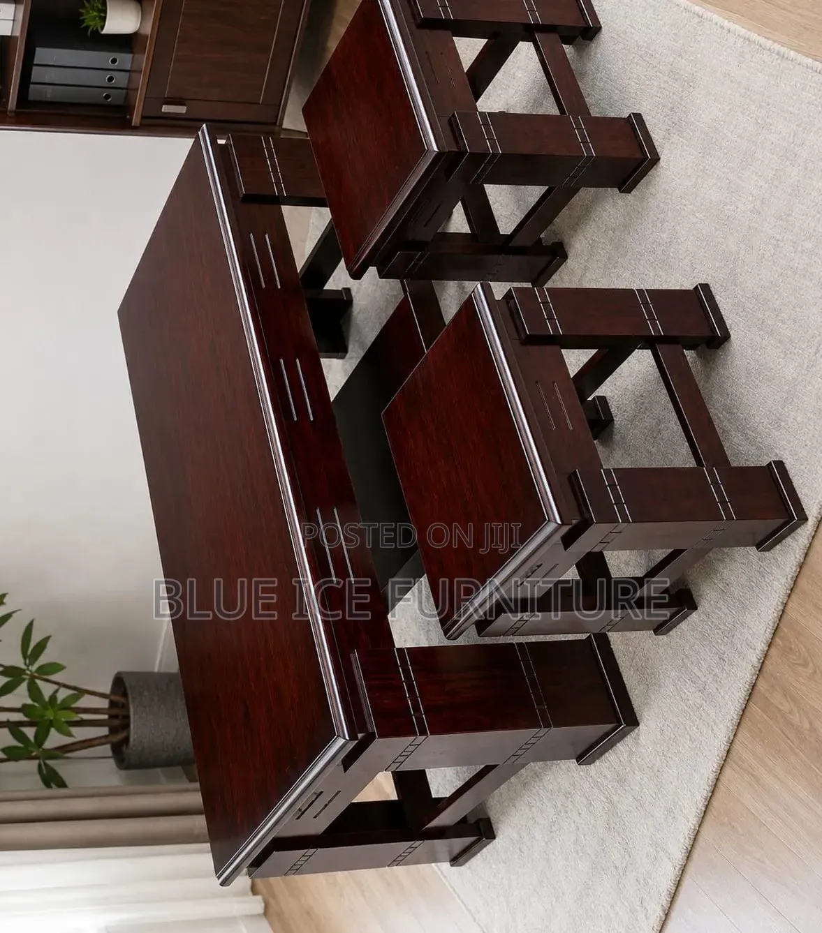 Wooden Coffee Table Set With 2 Matching Side Tables