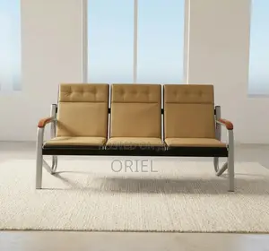 Office Sofa : Five Seater Reception Waiting Padded Sofa Set