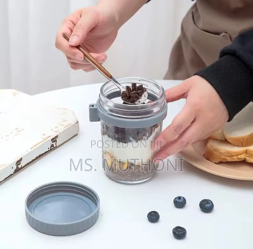 4 PCS 350 Ml Meal Prep Overnight Oats Jar
