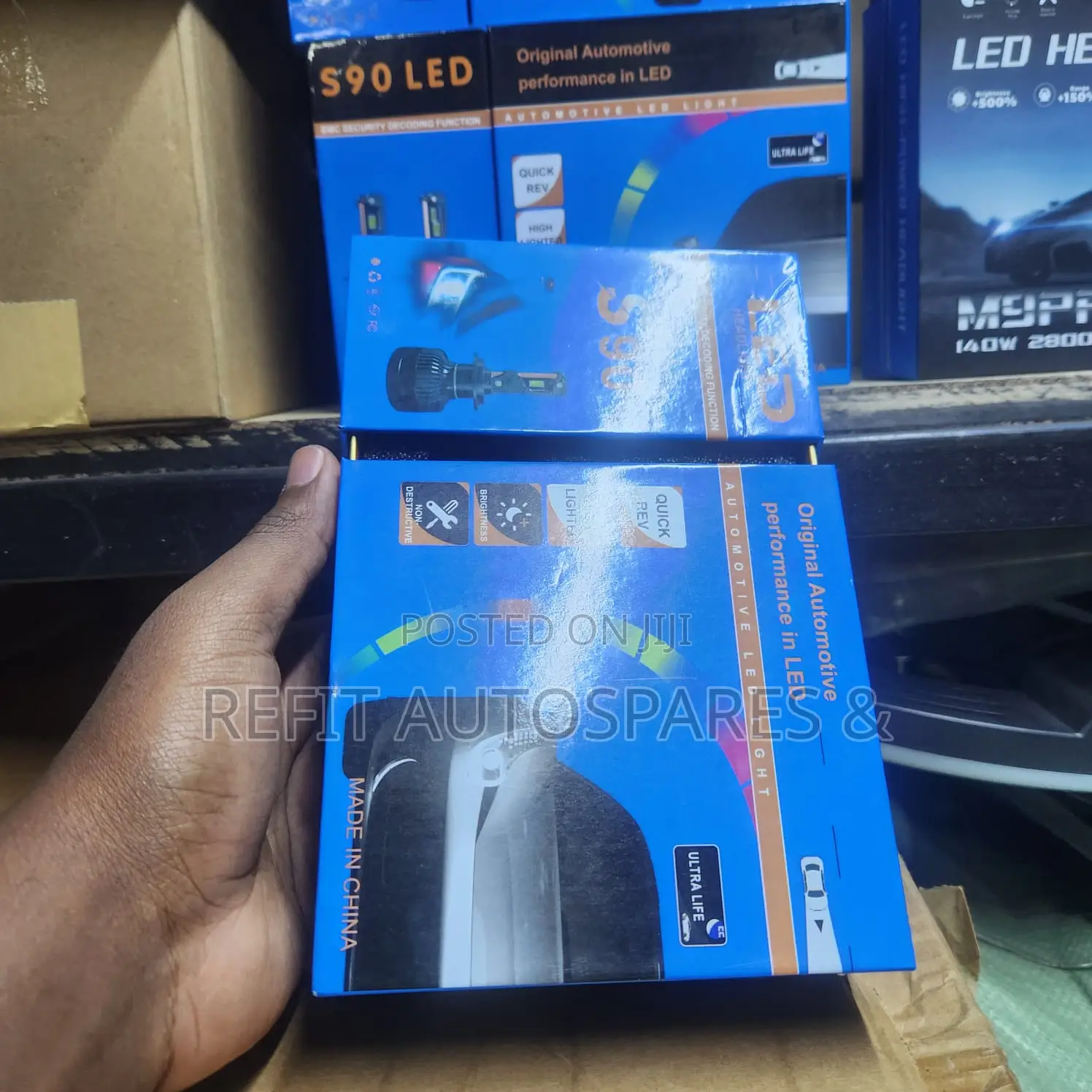 S90 Ultra Bright LED Headlight Bulbs Kit With EMC CANBUS Decoder (12V)