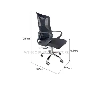 Office Chairs; Clerical Mid Back Black Office Seat