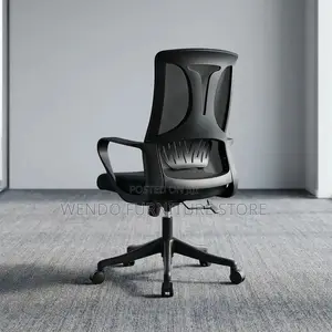 Office Chairs; Clerical Mid Back Black Office Seat