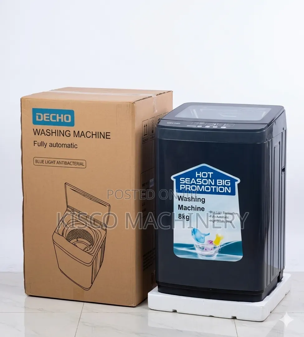 Decho 8kg Automatic Washing Machine (Blue Light Sterilization)