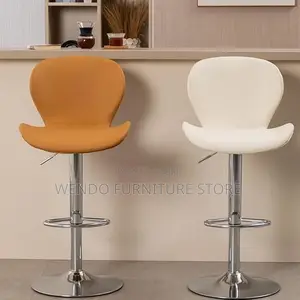 Barstools; Reclining Home Leather Swivel Pattern Barstools
