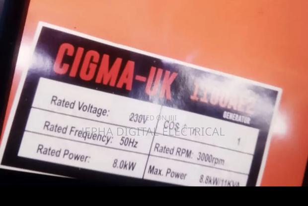 New Cigma Uk 11KVA Generator Machine/Key Start - thumbnail 2