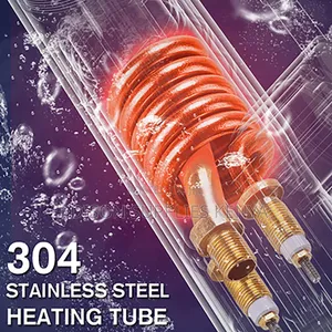 BLACK Digital Instant Heater Tap Pillar Hot Water for Kitchen Salon